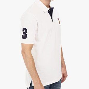 U.S. Polo Assn. Men's Solid Pique Polo Mesh Shirt Embroidery # 3